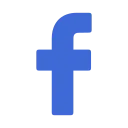 Facebook-Logo in blauem Farbton