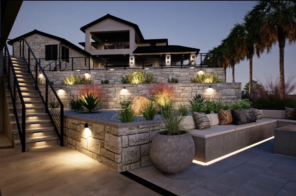 Landscape design in Austin, TX custom outdoor plan