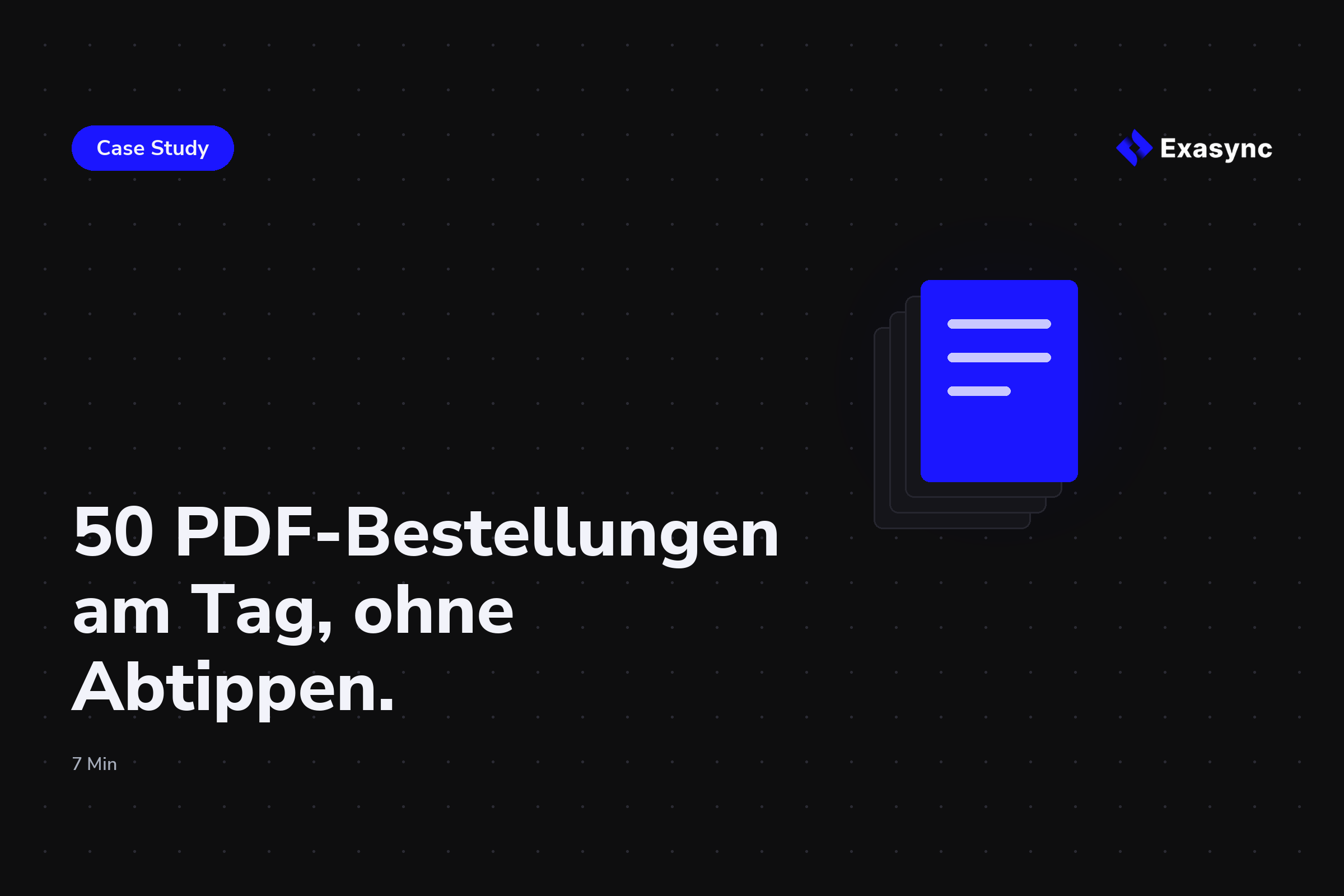 Case Study: 50 PDF-Bestellungen am Tag, ohne Abtippen ins Warenwirtschaftssystem