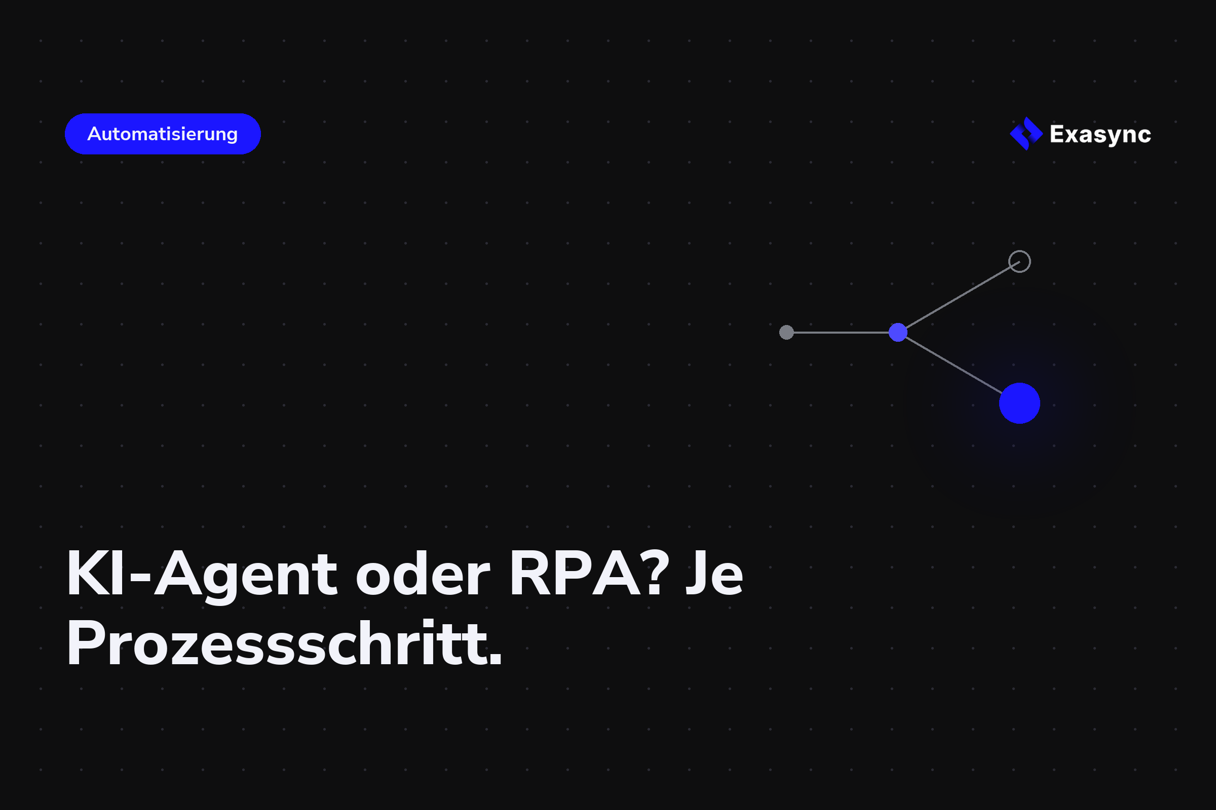 KI-Agent oder RPA in Logistikprozessen: Wann ein Skript reicht und wann ein Agent nötig ist