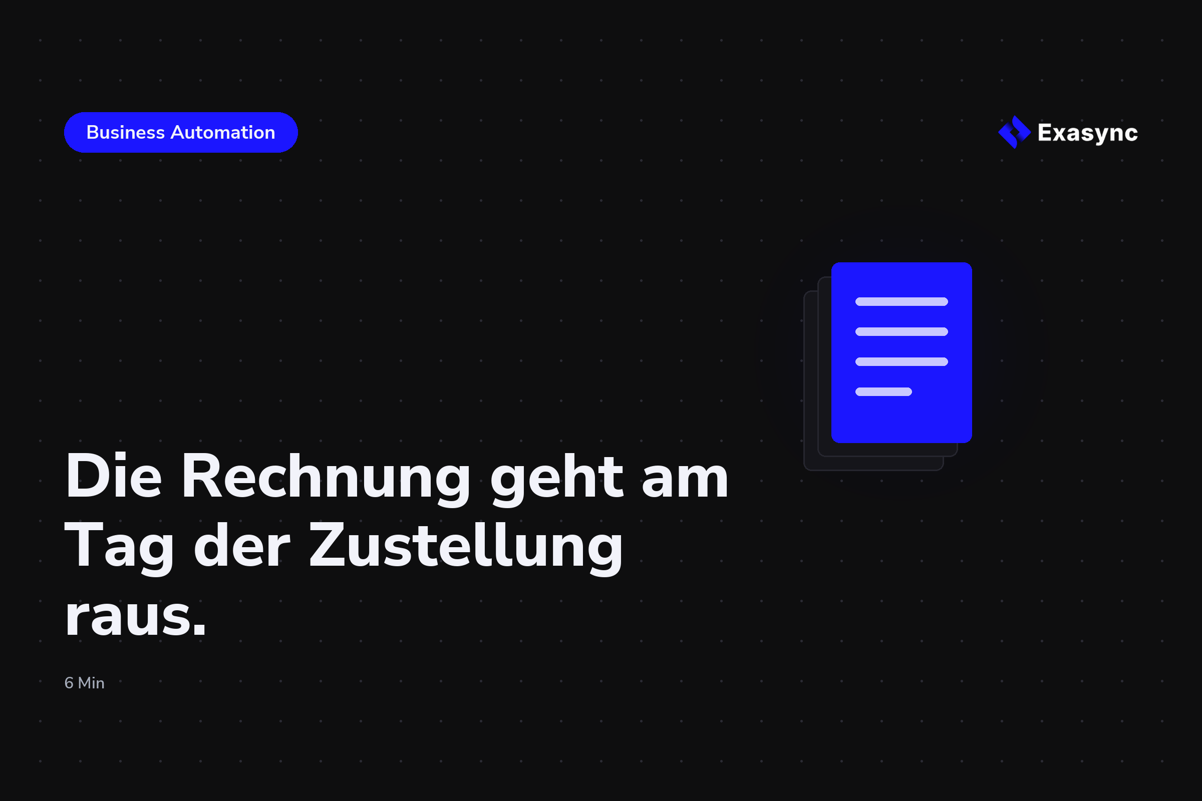 Buchhaltung automatisieren in der Spedition: Die Rechnung geht am Tag der Zustellung raus