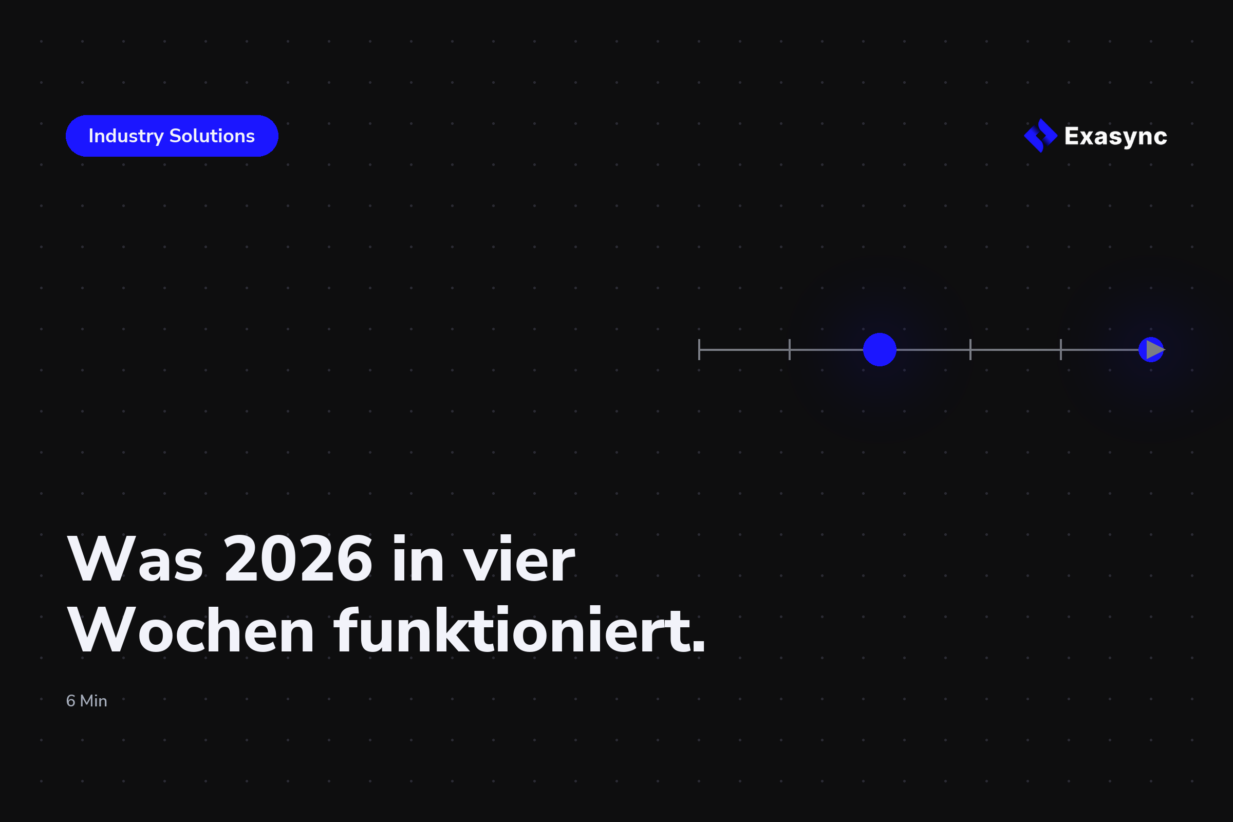 Digitalisierung in der Logistik: Was 2026 in vier Wochen funktioniert, und was nicht