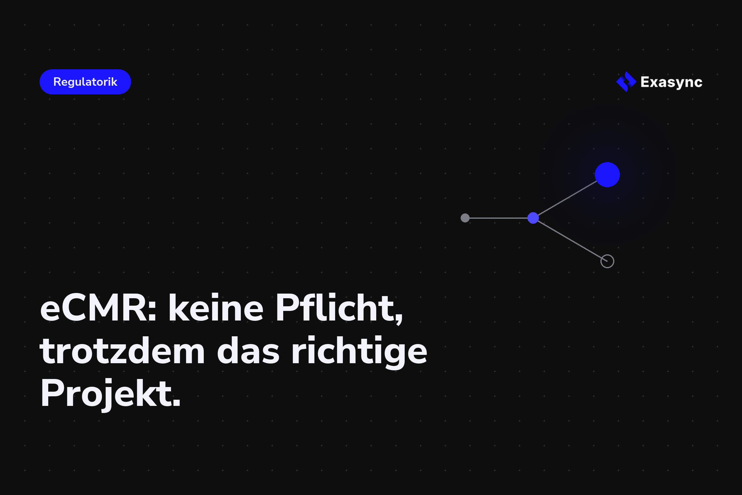 eCMR: Der elektronische Frachtbrief wird keine Pflicht. Er ist trotzdem das richtige Projekt.