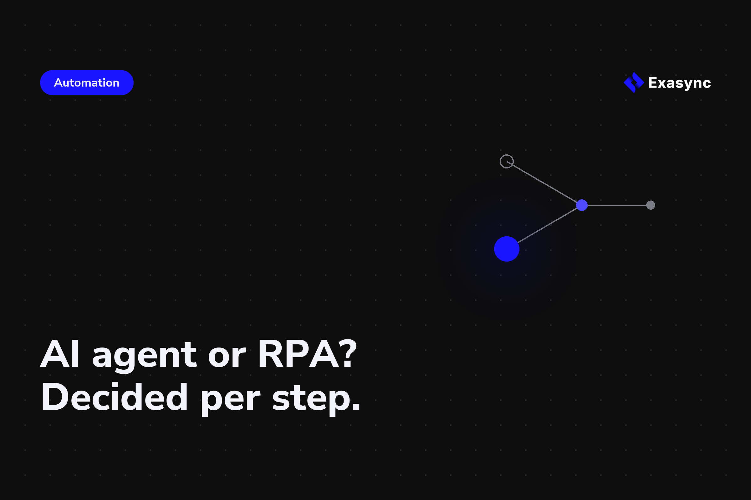 AI agent or RPA in logistics processes: when a script is enough and when you need an agent