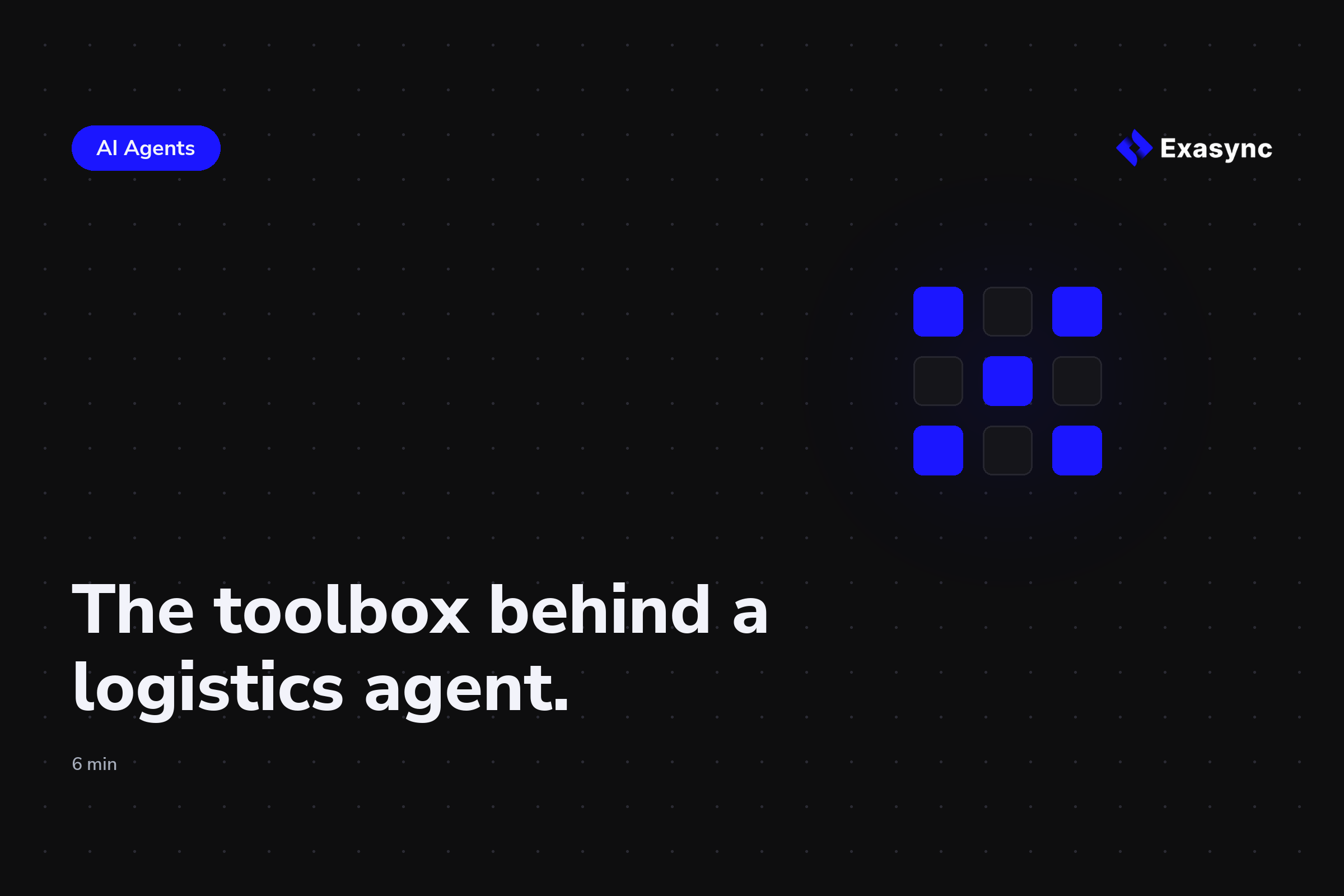 What a portal agent really needs: the toolbox behind a logistics automation