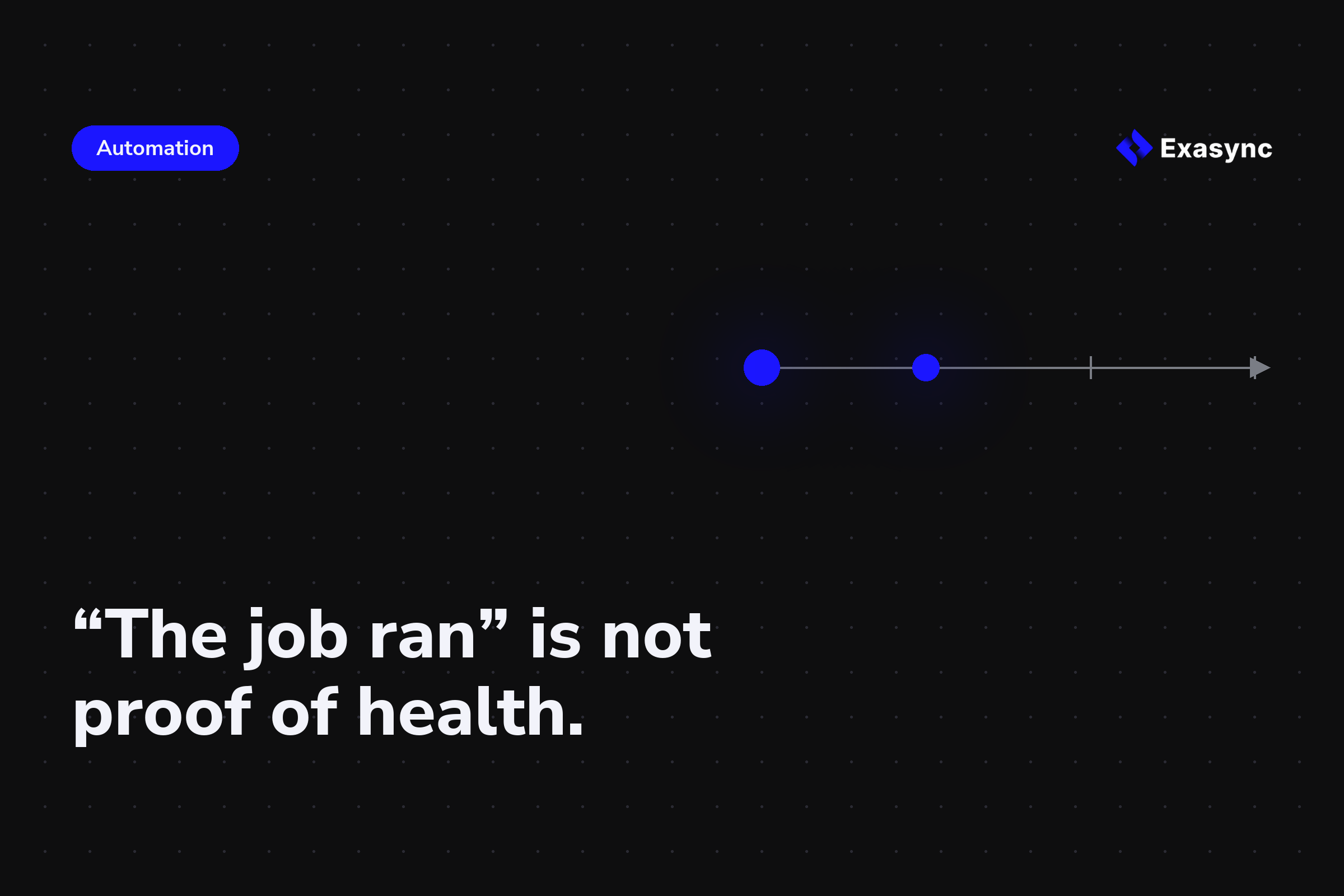 "The job ran" is not proof of health: a step protocol for unattended logistics automation