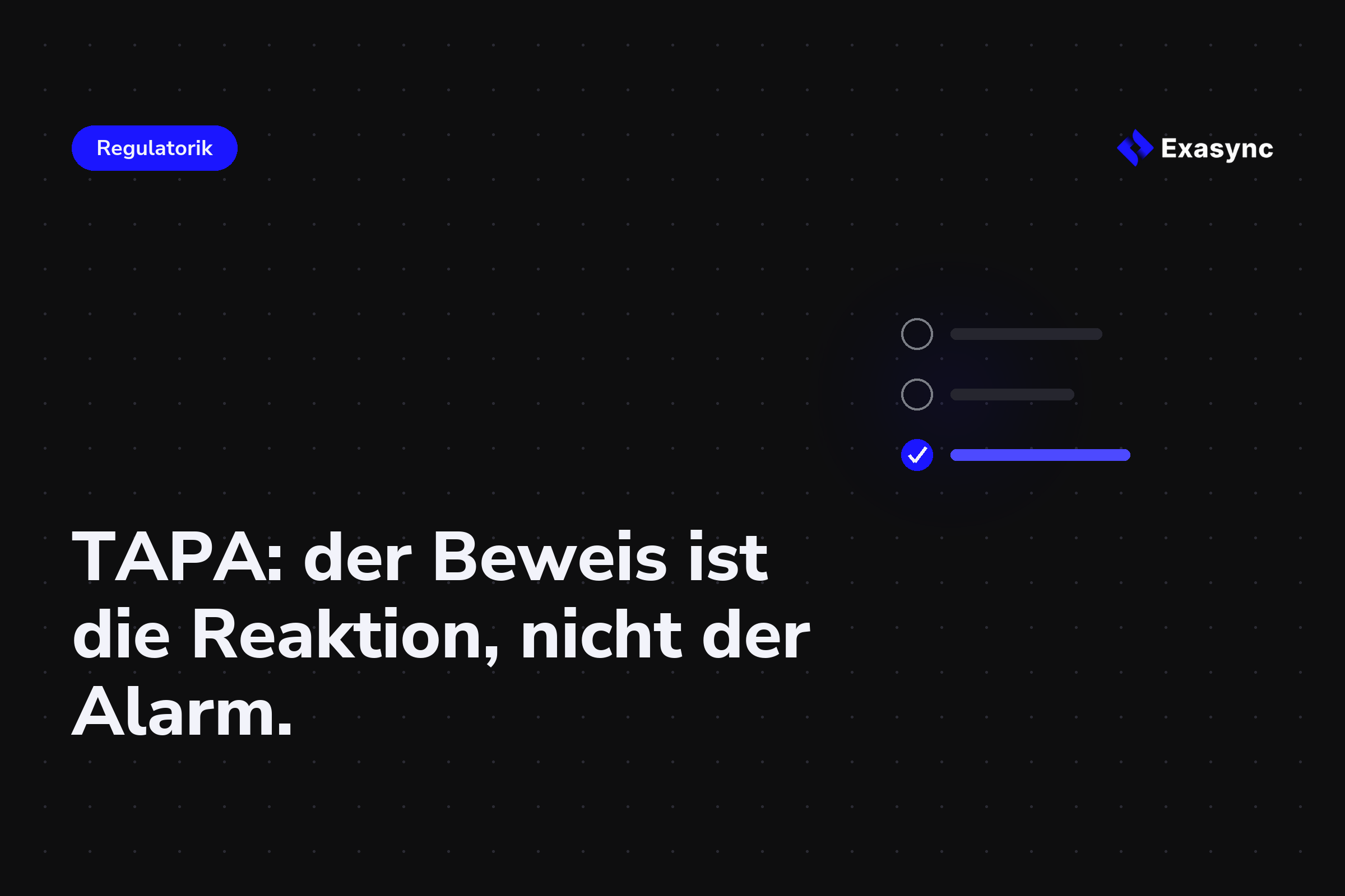 TAPA TSR/FSR: Das Vorfallprotokoll entsteht aus Telematik-Ereignissen, nicht aus dem Alarm