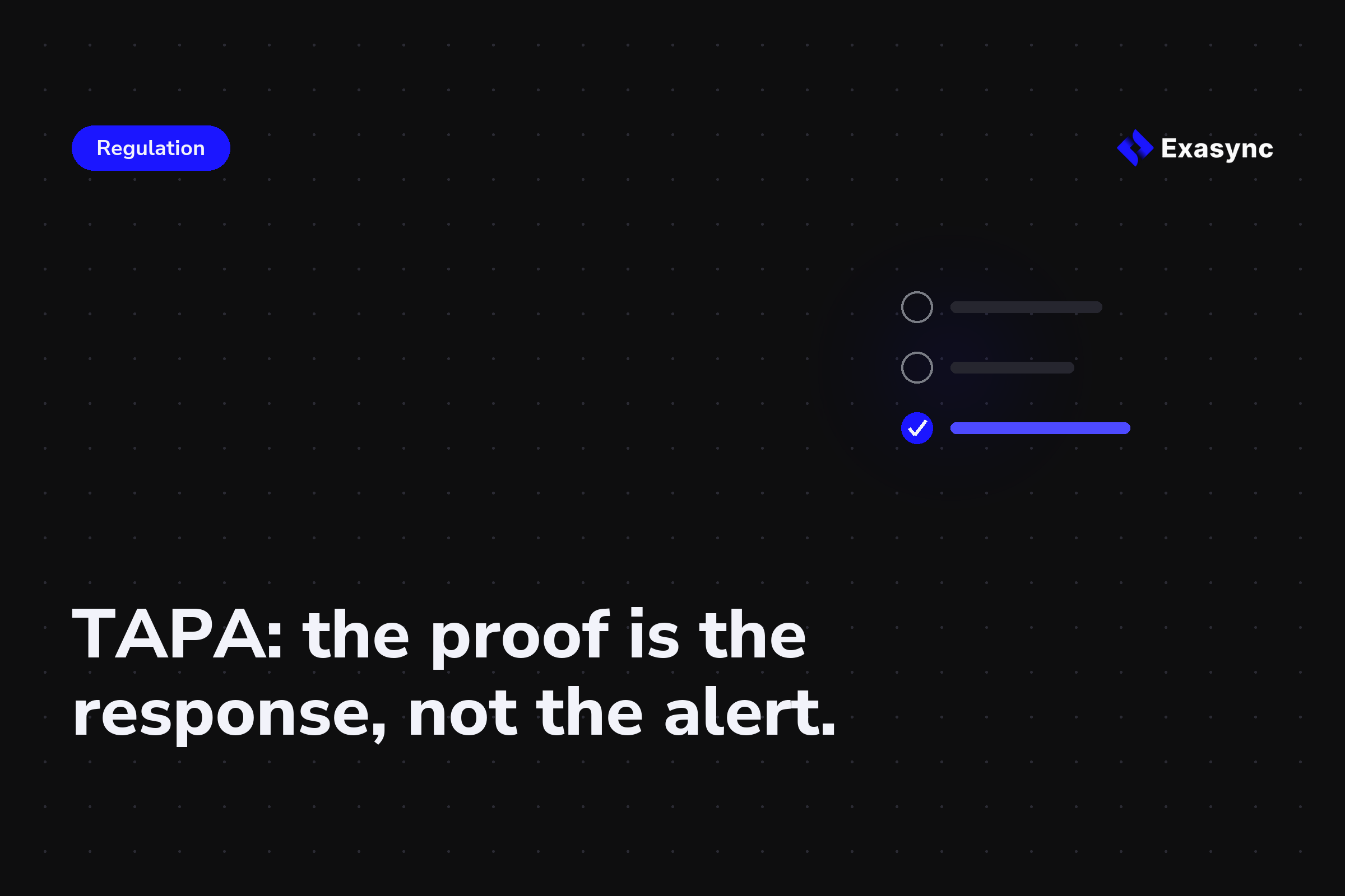 TAPA TSR/FSR: the incident log comes from telematics events, not from the alert