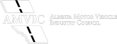 AMVIC logo representing Alberta Motor Vehicle Industry Council with stylized road graphic.