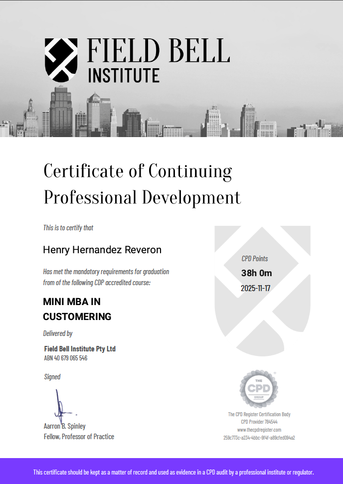 Certificate preview