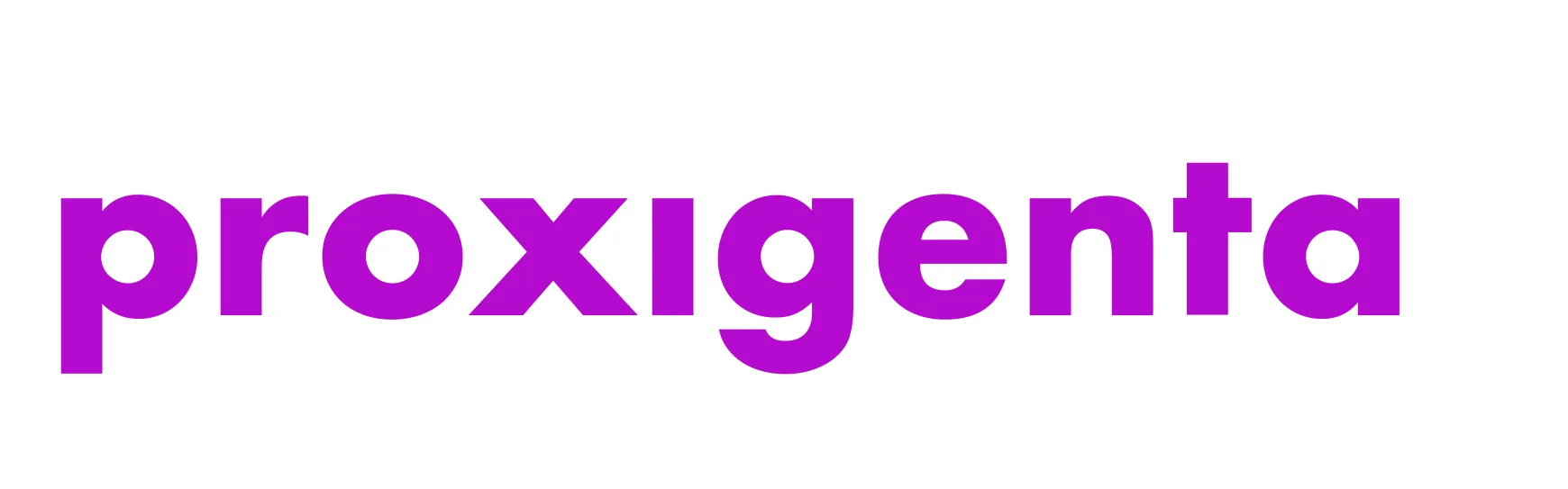 The proxigenta logo featuring a white message bubble with a signal strength indicator in the upper right corner and "proxigenta" inside the message bubble