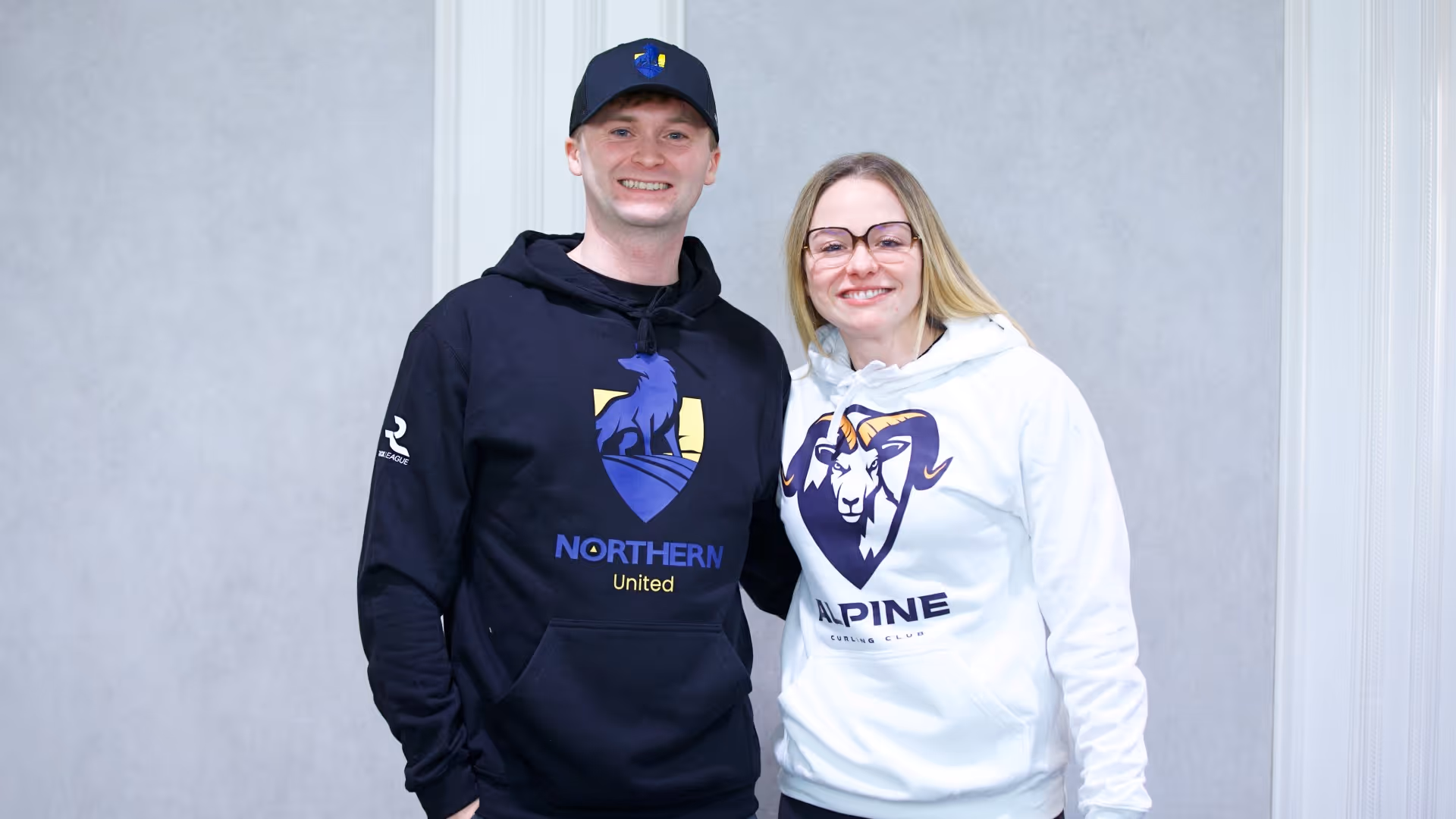 Bruce Mouat (left) and Alina Paetz (right) are among the 38 Rock League curlers who will represent their countries at the Olympic Winter Games Milano Cortina 2026.