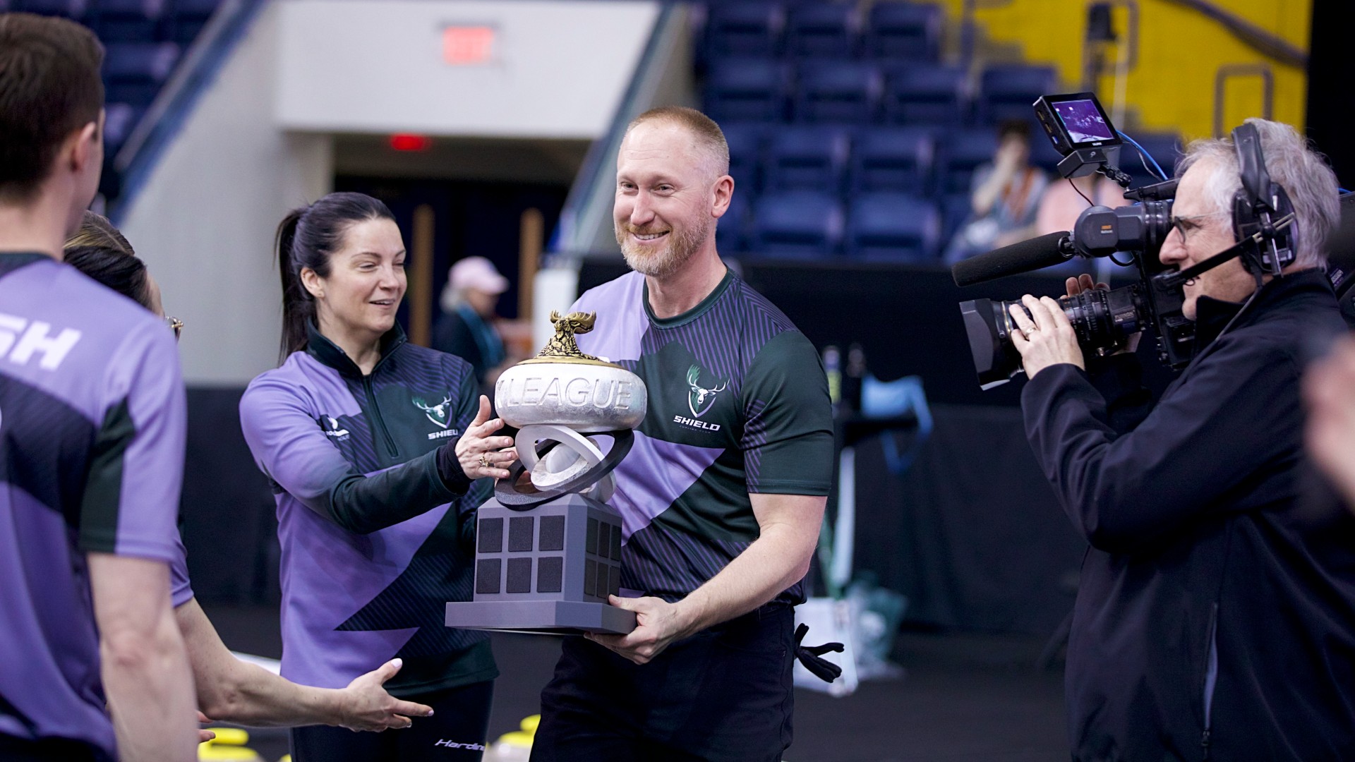 Brad Jacobs wasn’t sure if he could bring the Rock League trophy back home with him, but let’s face it, his trophy case is getting a little crowded. 