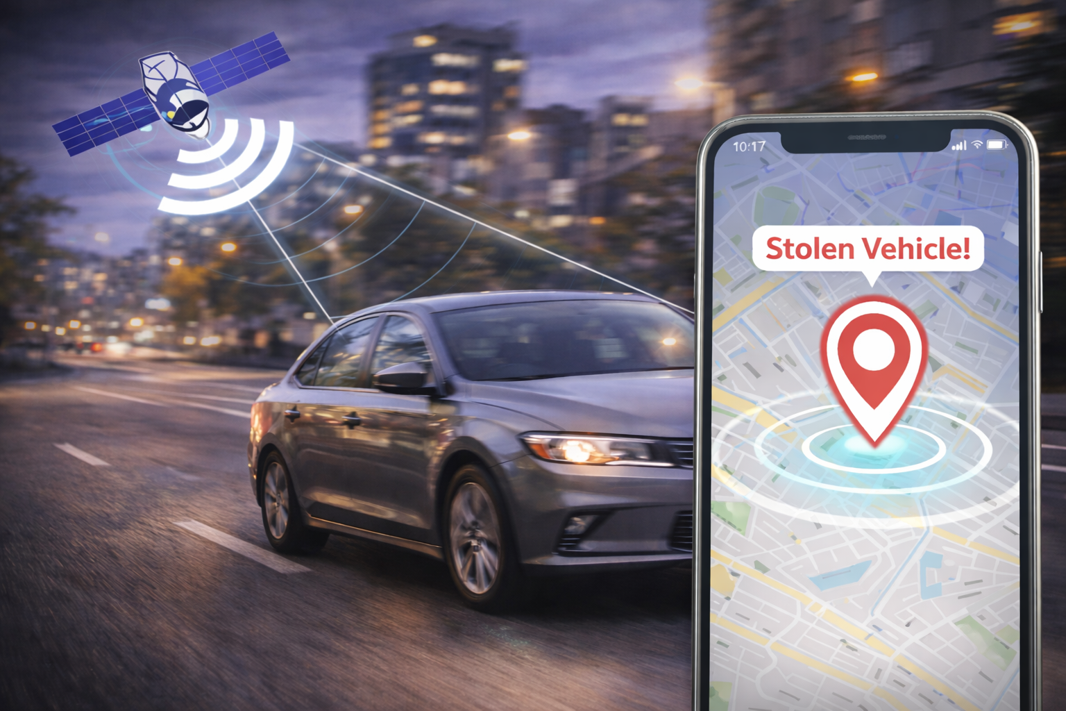 GPS tracking used to locate a stolen vehicle in Australia