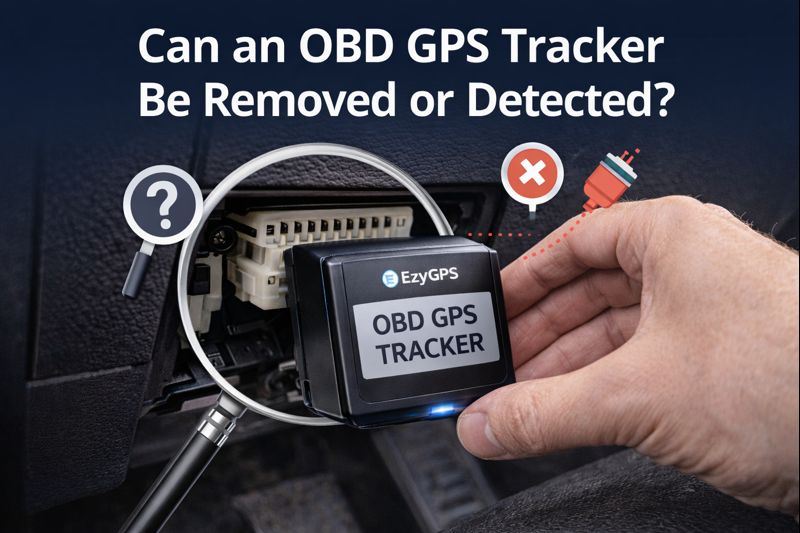 Can an OBD GPS tracker be removed or detected
