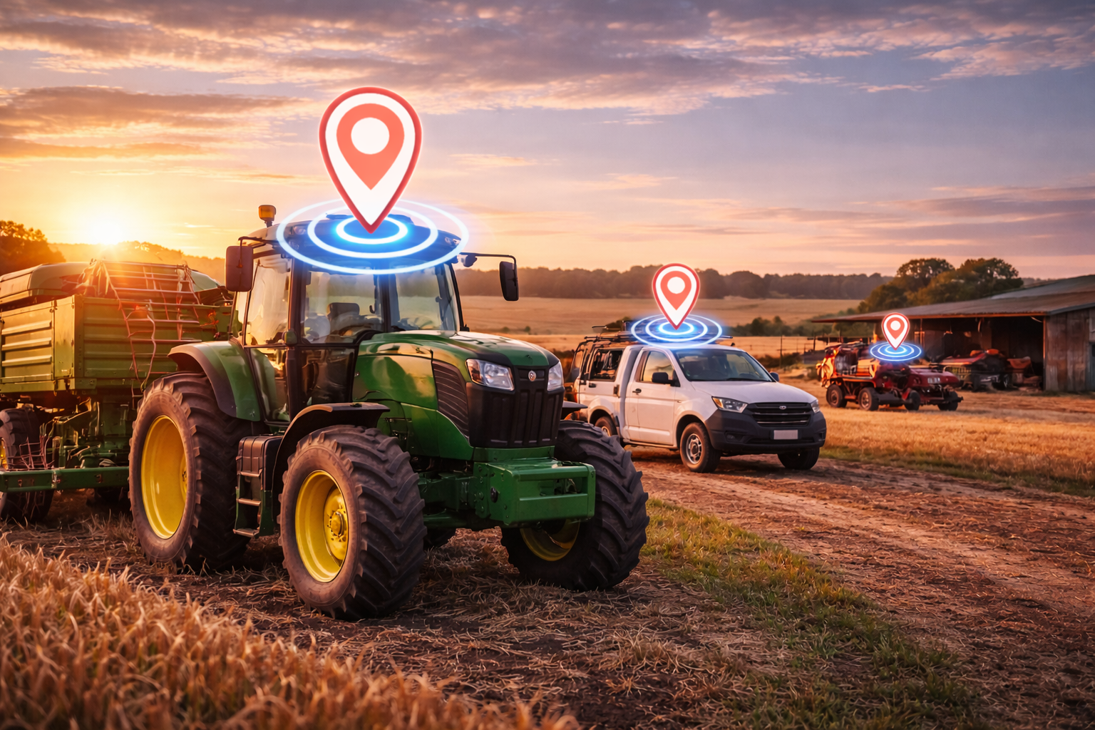 Farm machinery GPS tracking