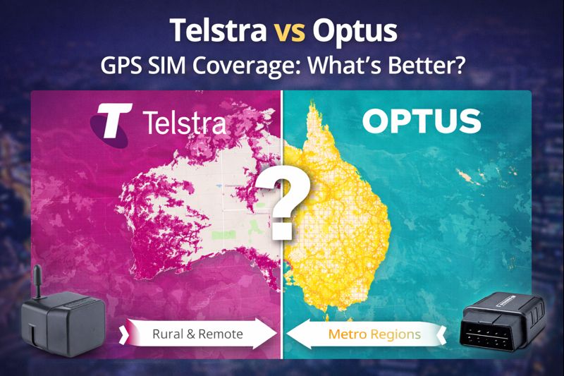 Comparison of Telstra and Optus mobile networks for GPS tracking coverage