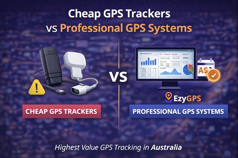 Cheap GPS trackers compared with professional GPS systems for fleet tracking