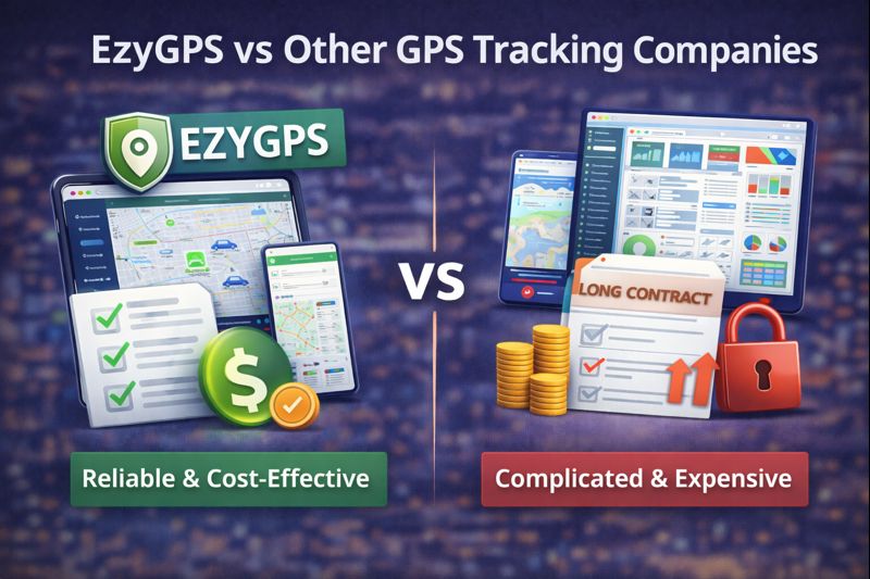 EzyGPS compared with other GPS tracking providers highlighting value and reliability