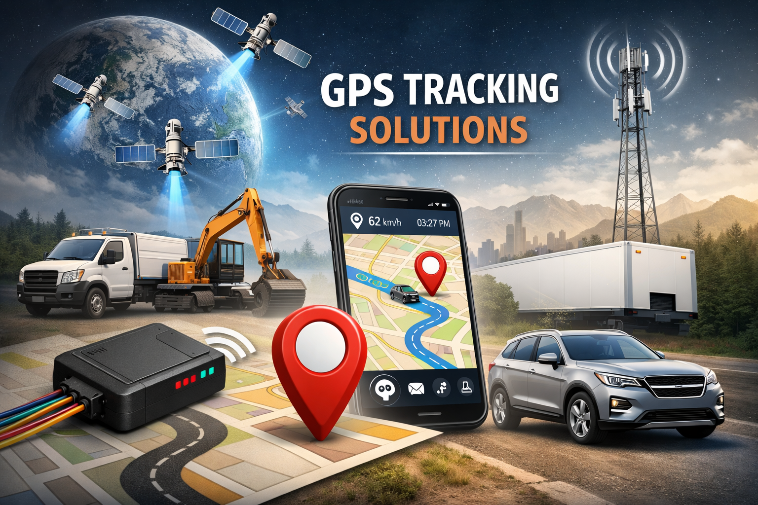 Illustration for where to install a GPS tracker in a vehicle