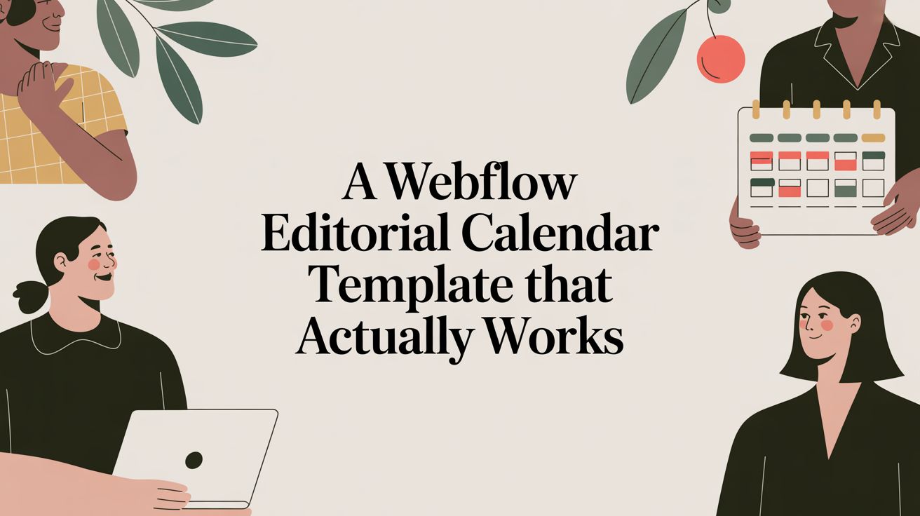 A Webflow Editorial Calendar Template That Actually Works