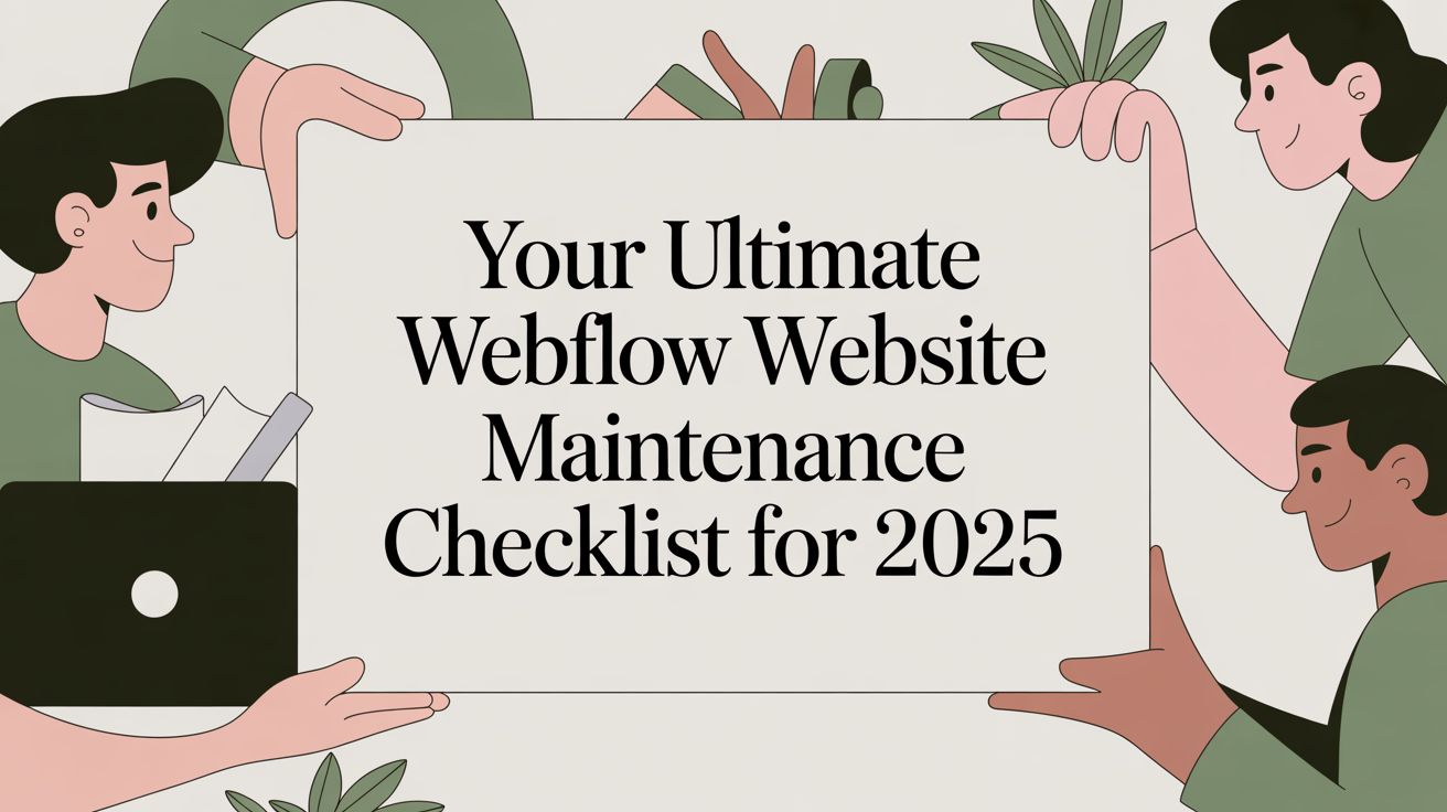 Your Ultimate Webflow Website Maintenance Checklist for 2025
