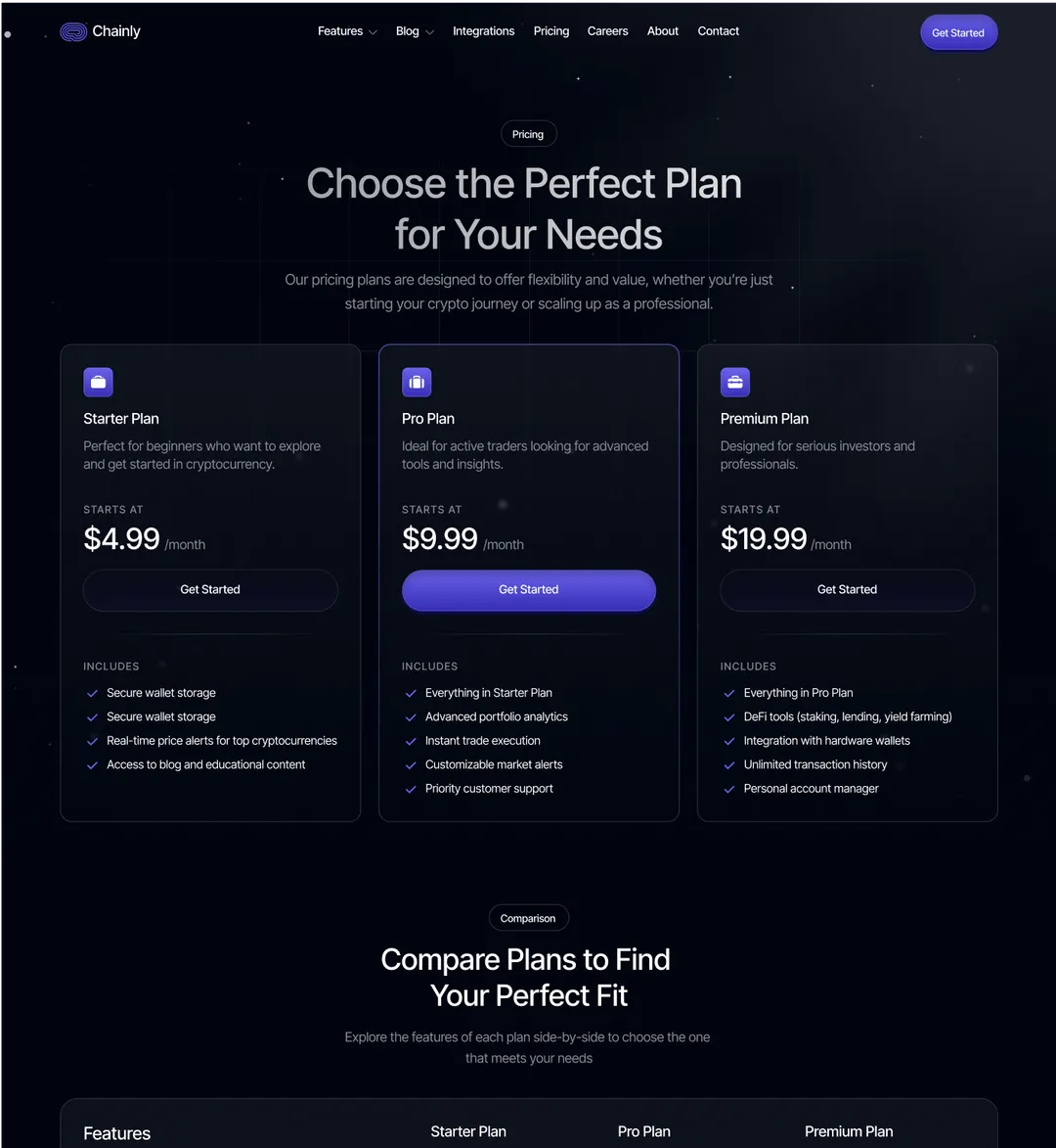 Pricing Page