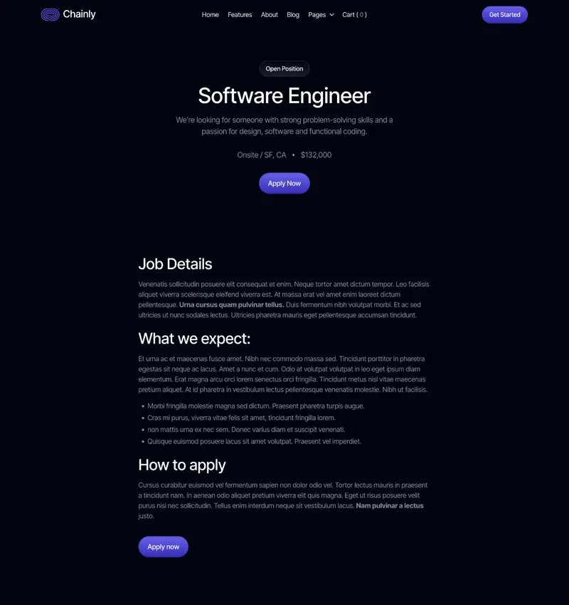 Career Single Page