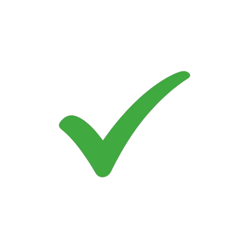 Green checkmark