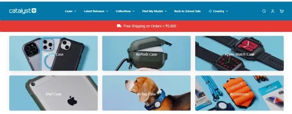 Catalyst Lifestyle B2B Shopify store showcase