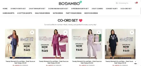 Bogambo luxury Shopify store with global shipping