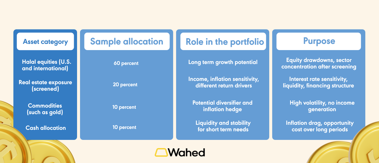 Example Halal Portfolio Allocation