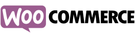 WooCommerce logo with Woo in a purple speech bubble and Commerce in bold black text.