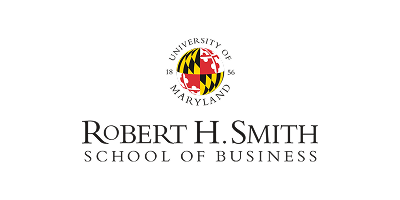 University of Maryland logo above text reading Robert H. Smith School of Business.