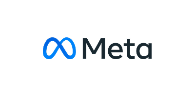 Meta company logo.