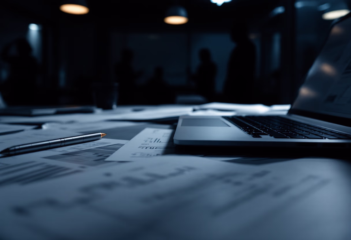 image of a bustling office environment (for a social media and communication)