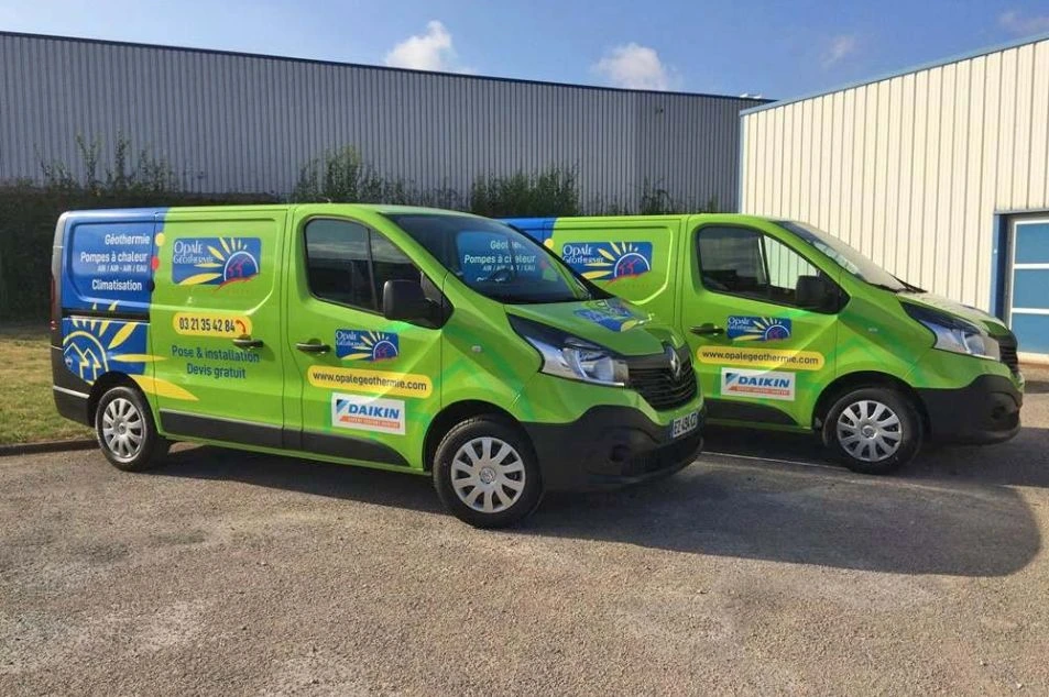 Camion floqués Opale Géothermie