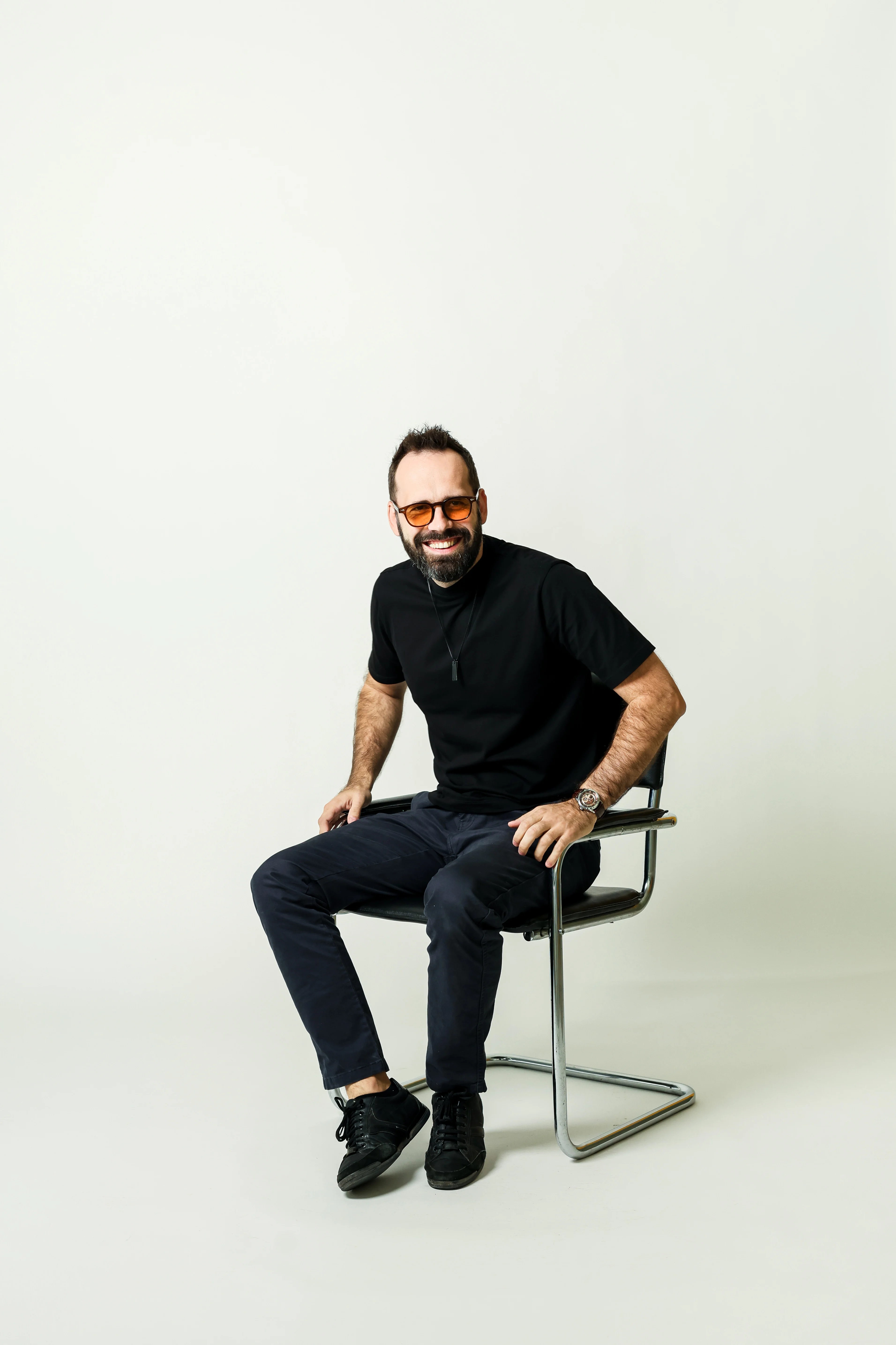 Man sitting on chair
