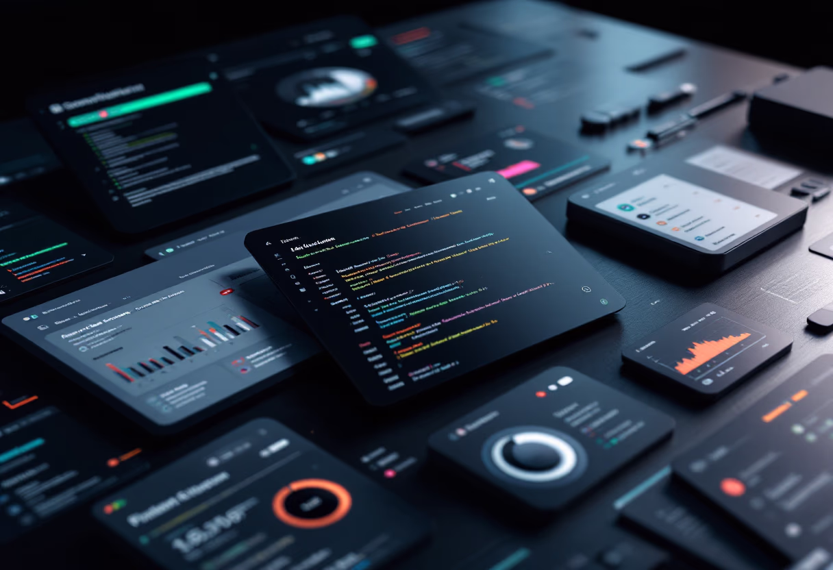 [interface] screenshot of core features (for an ai developer tools)