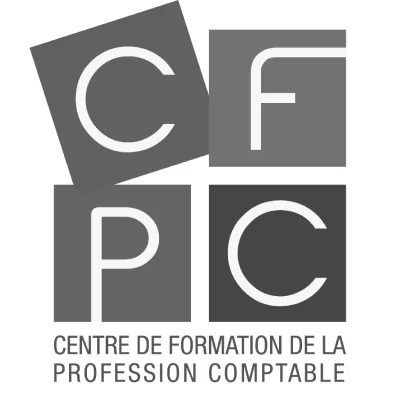 Logo du Centre de Formation de la Profession Comptable avec les lettres CFPC en carrés gris.