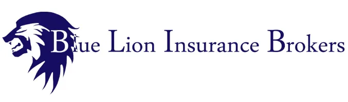 Blue Lion Insurance Brokers logo featuring a stylized blue lion head facing left.