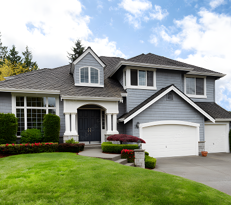 Exterior view of a full home renovation