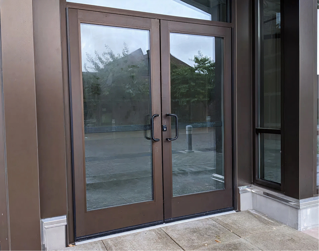 A commercial doors