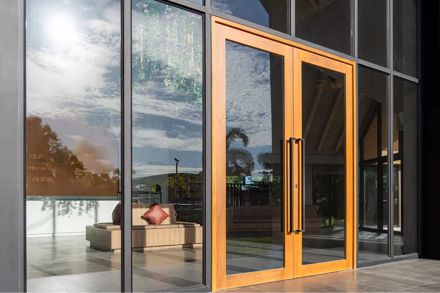 A commercial doors
