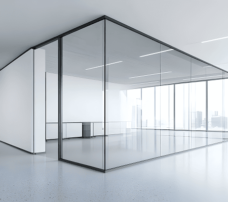 Glass partition