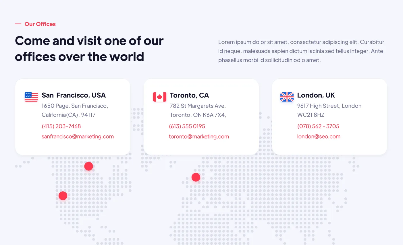 About Map - Agency X Webflow Template