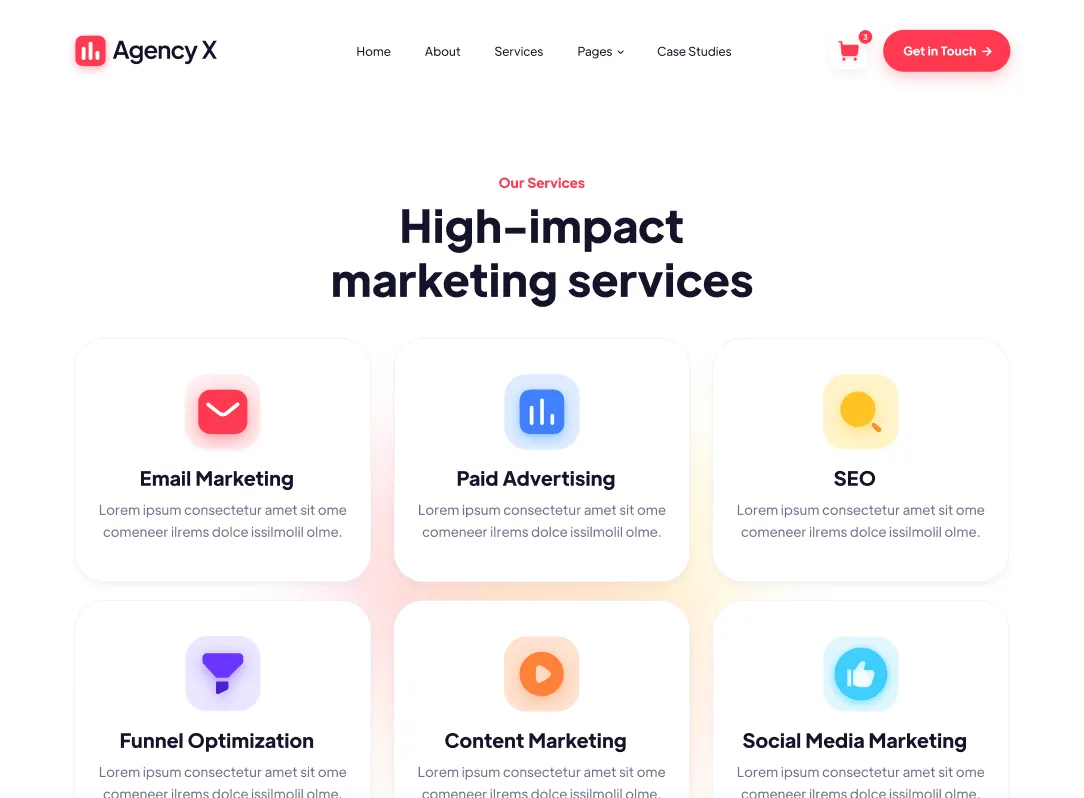 Services - Agency X Webflow Template