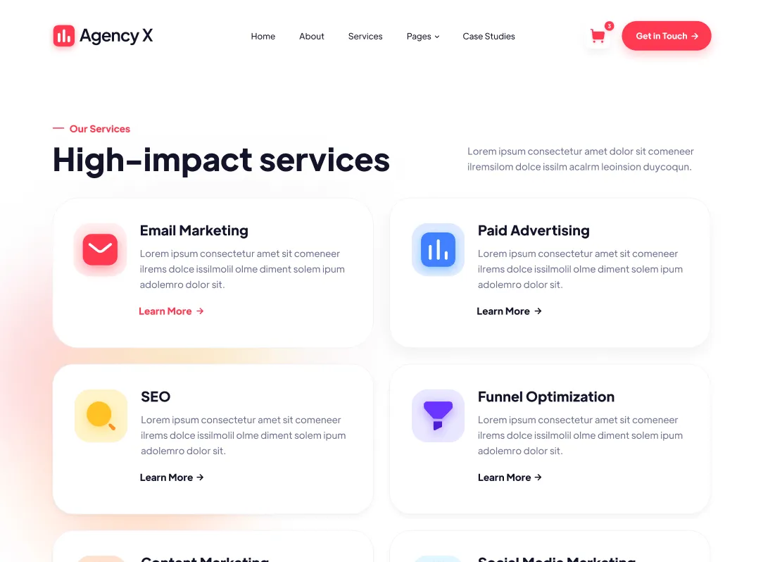 Services V1 - Agency X Webflow Template
