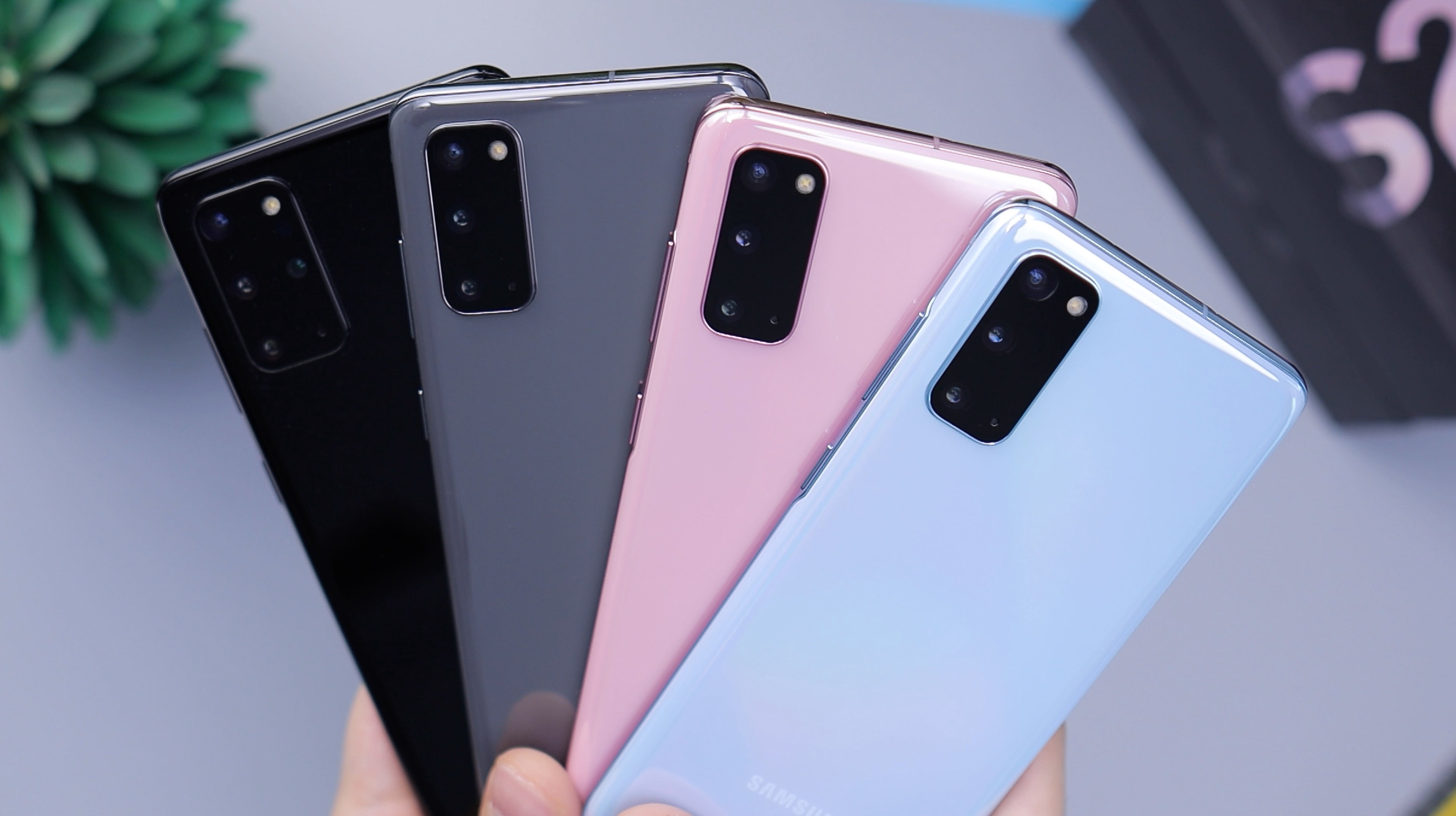 Four Samsung phones