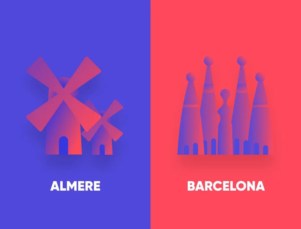 Almere & Barcelona connected by Elements